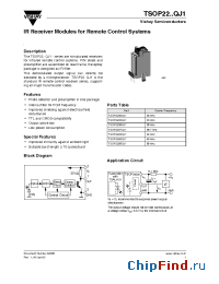 Datasheet TSOP2230QJ1 manufacturer Vishay
